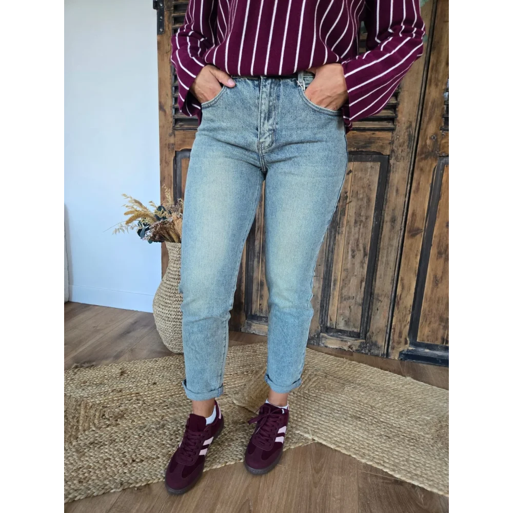Jean droit Valentin bleu used