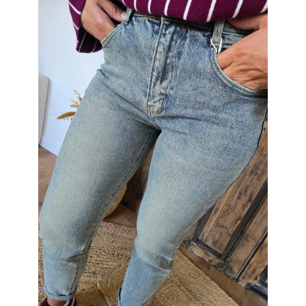 Jean droit Valentin bleu used
