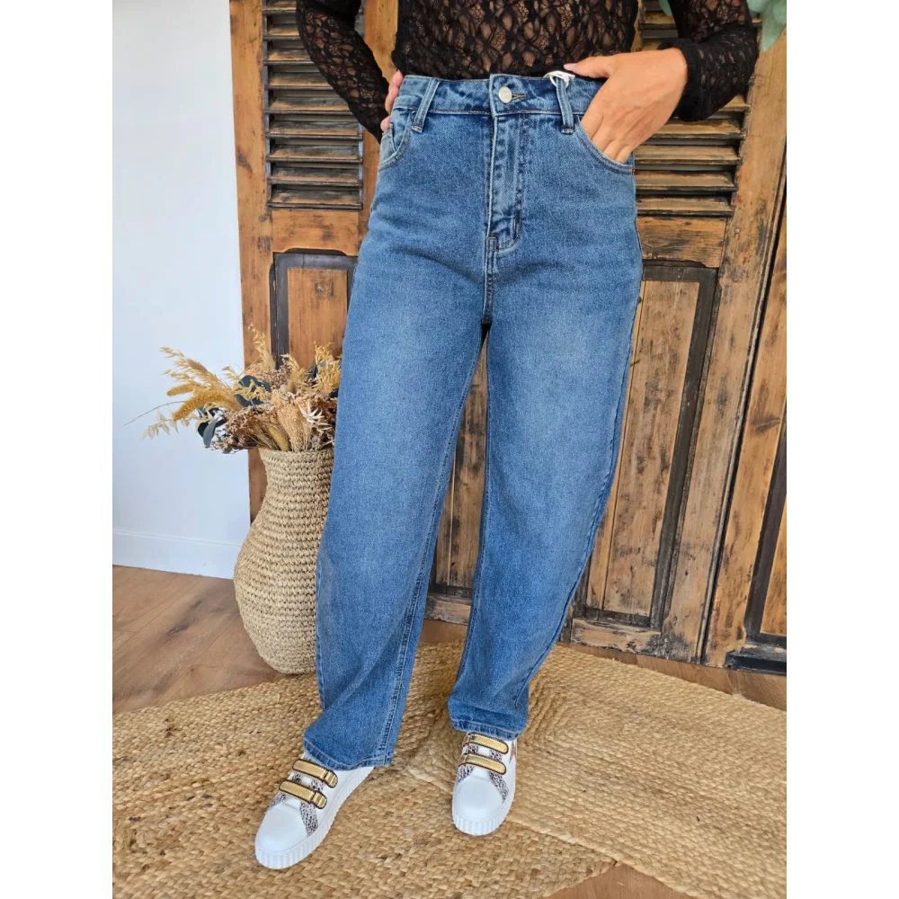 Jean Vivien balloon/barrel bleu jean