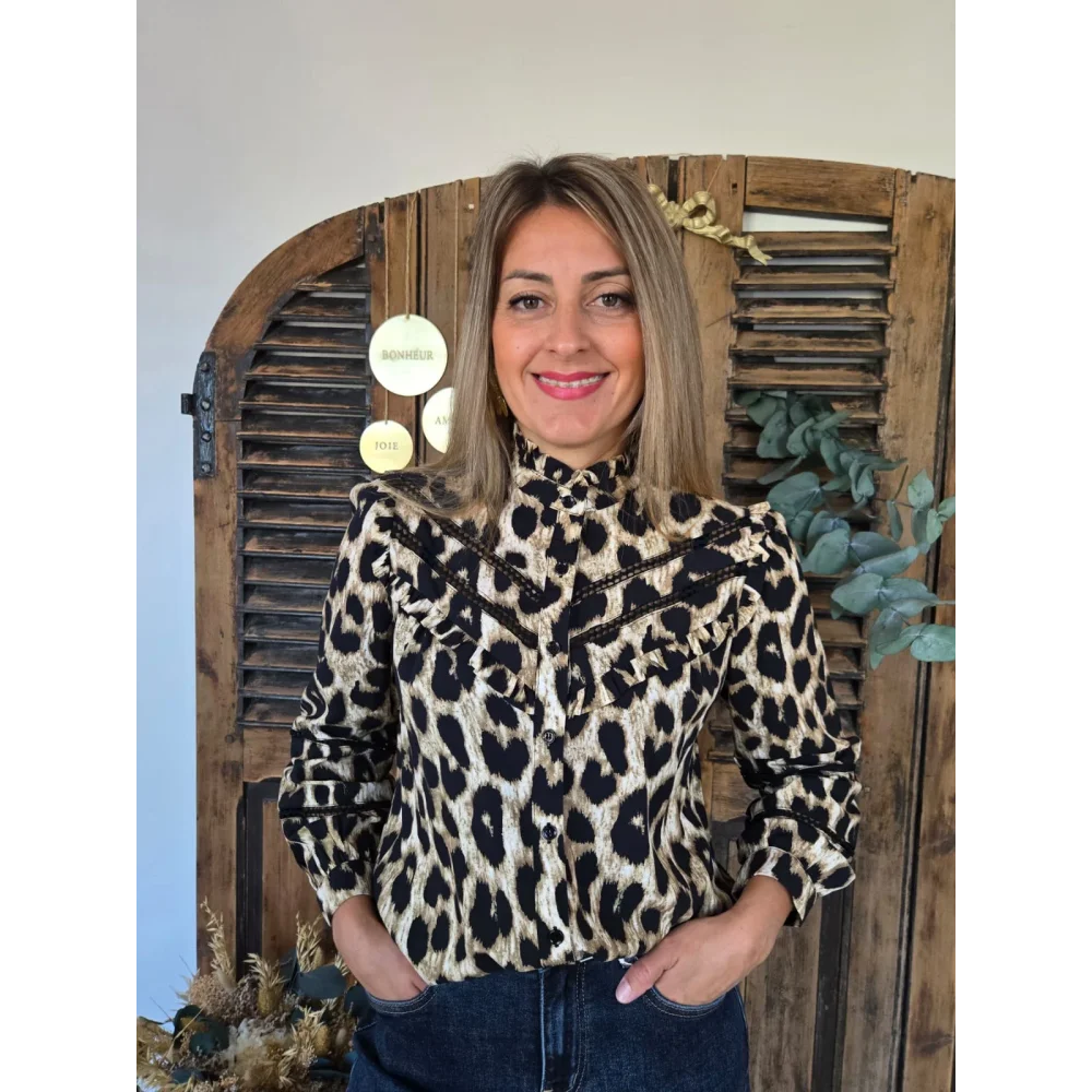 Chemise Charlene leopard
