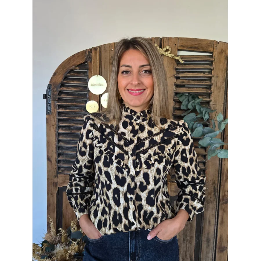 Chemise Charlene leopard