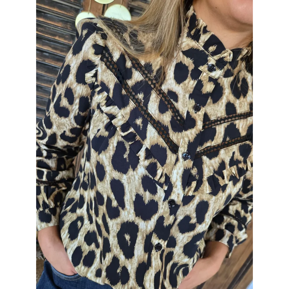 Chemise Charlene leopard