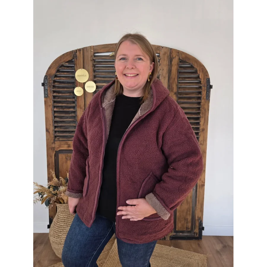 Veste Victoire polaire prune