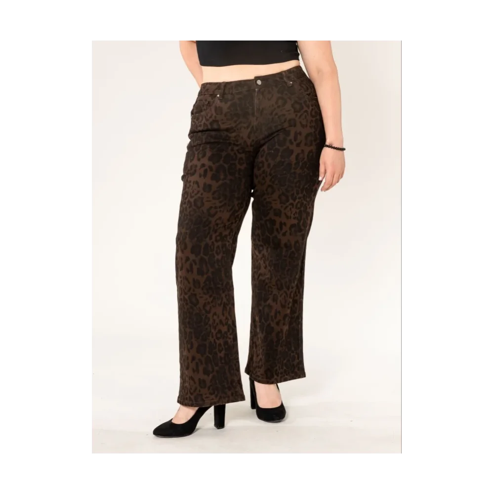 Jean Ange flare leopard choco