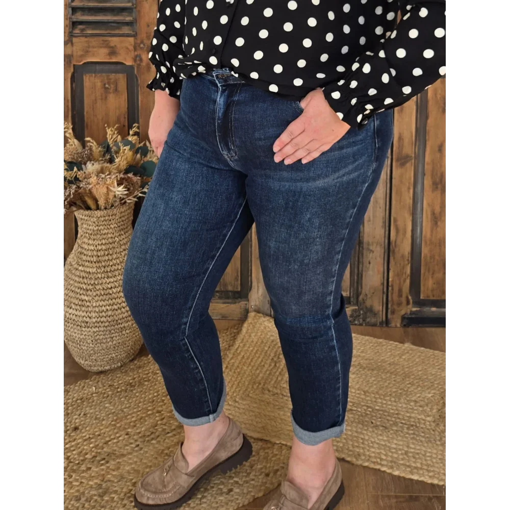 Jean Gerald Mom bleu brut