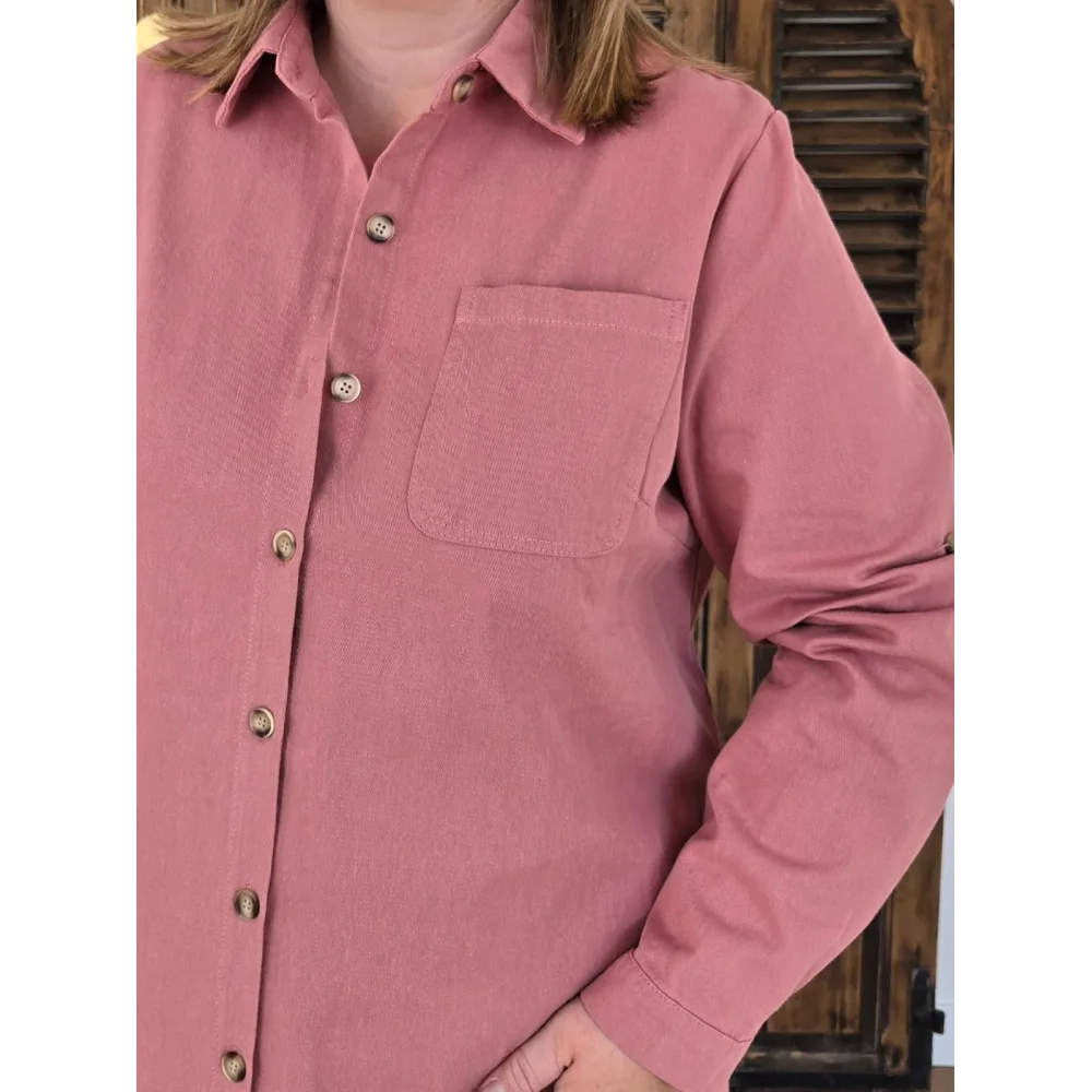 Robe chemise Eliane rose