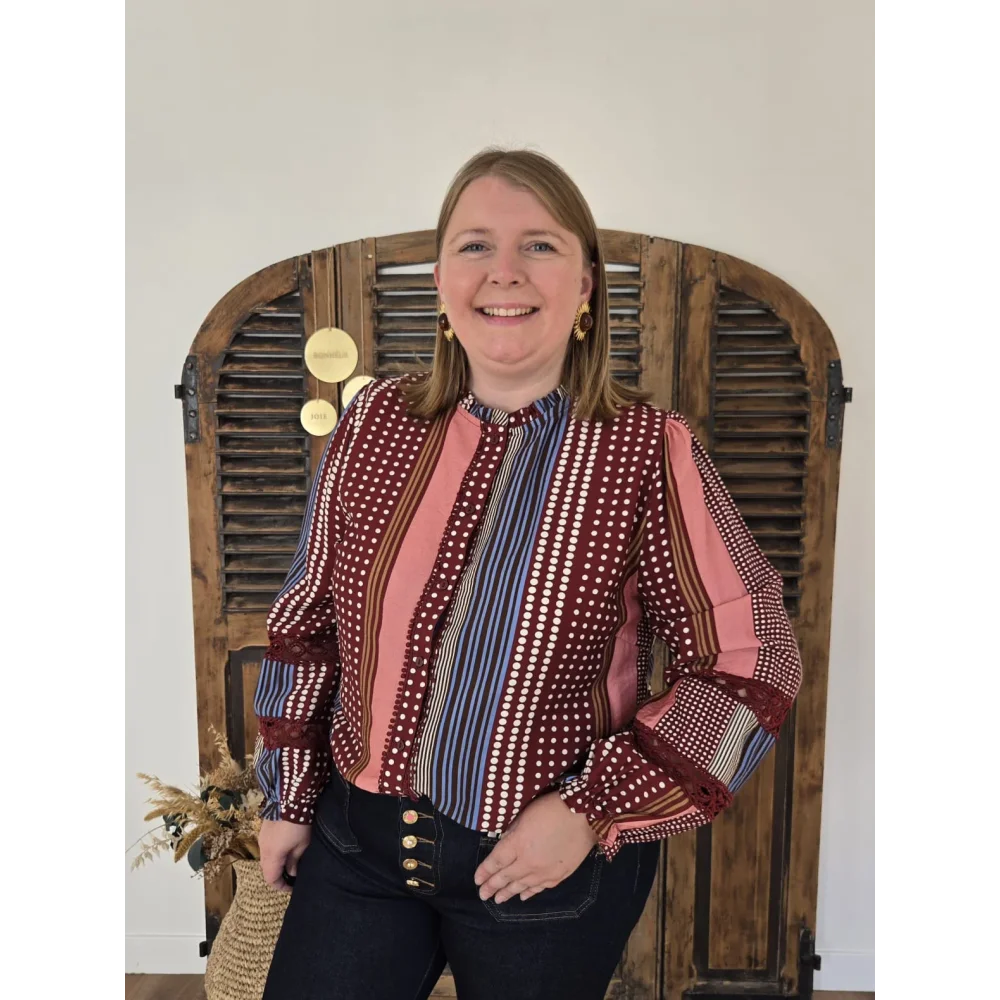 Blouse Eden pois et rayures