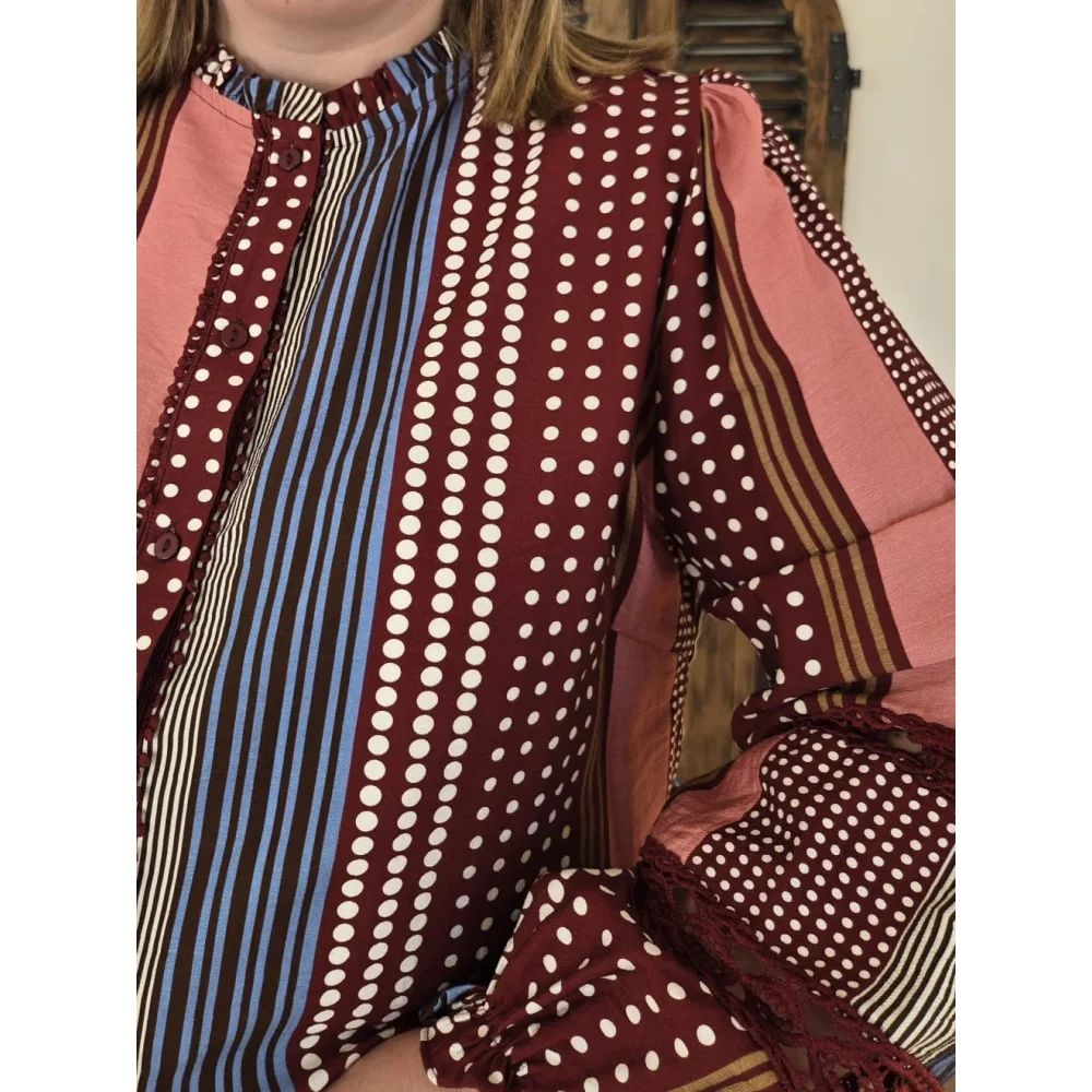 Blouse Eden pois et rayures
