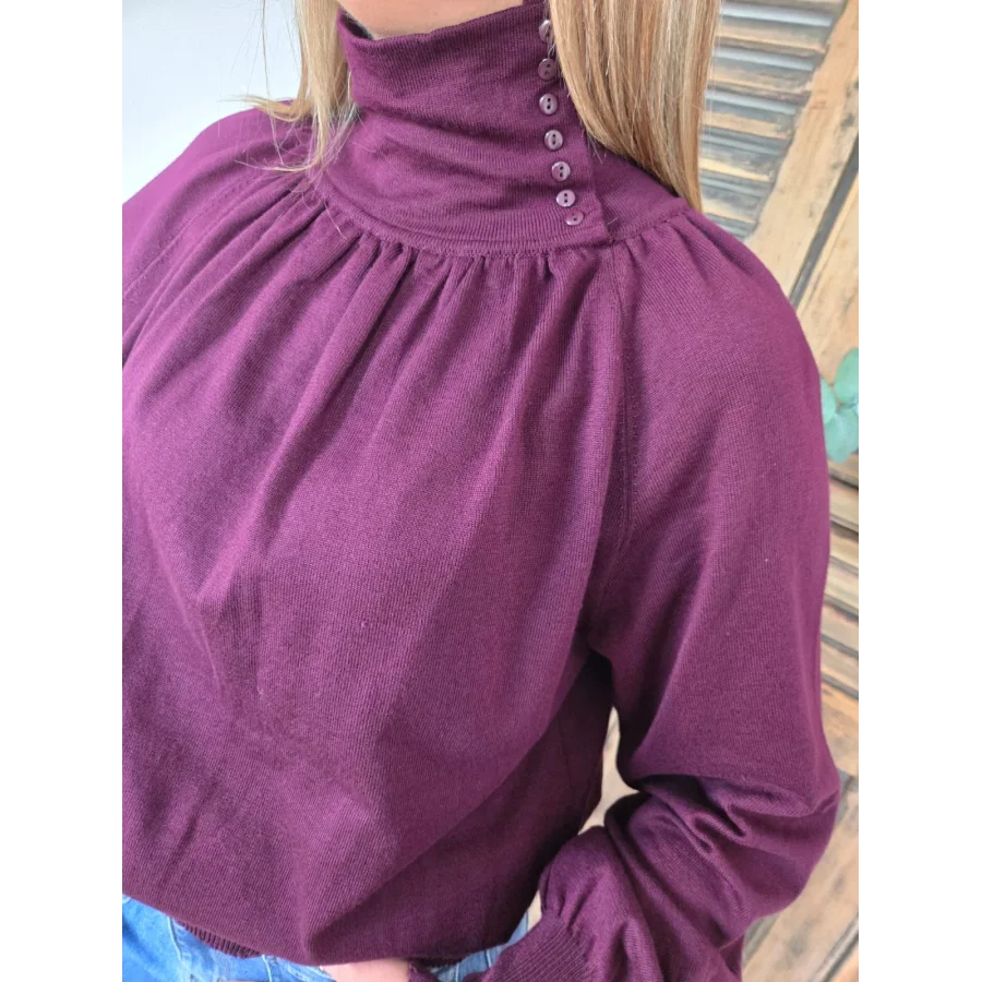 Pull Florian bordeaux