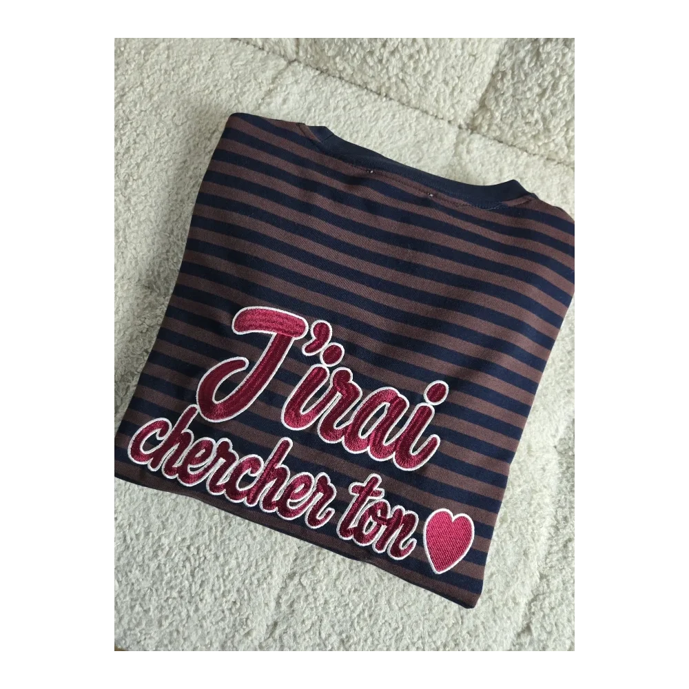T-shirt Dion choco J'irai chercher ton coeur