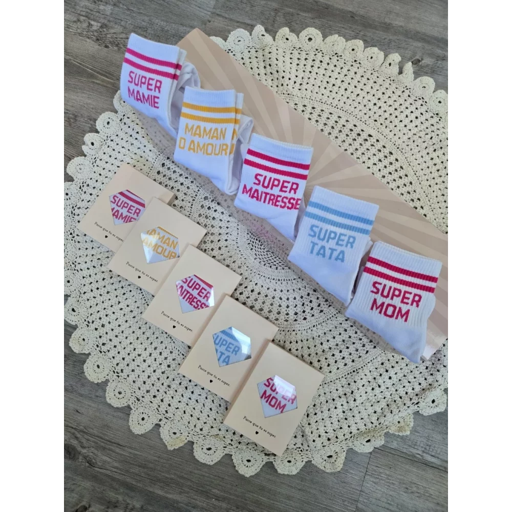 Chaussettes Super Mom