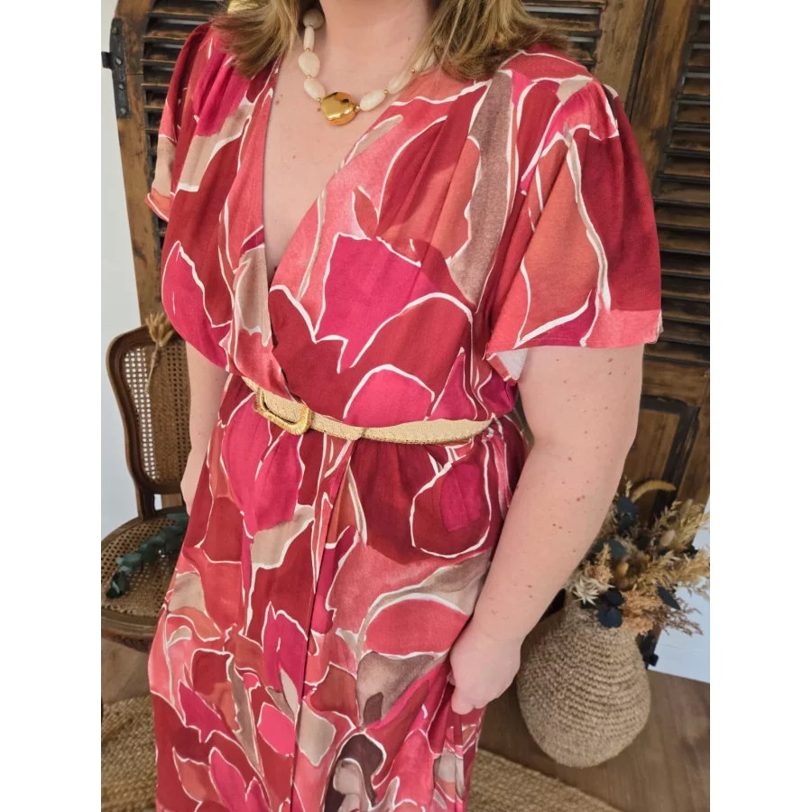 Robe longue Cynthia rose