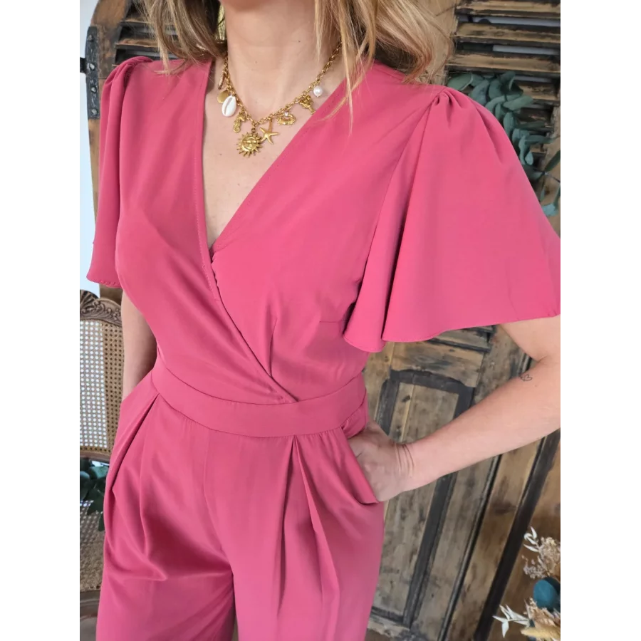 Combi pantalon Eline rose