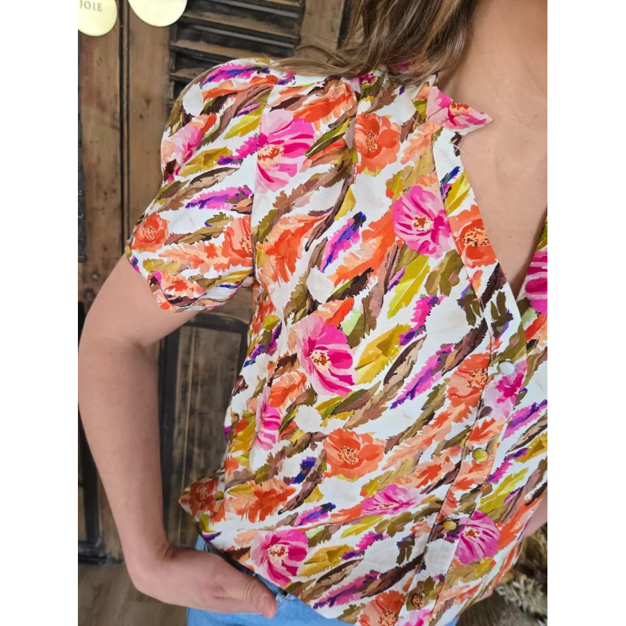 Blouse Domitille fleurs