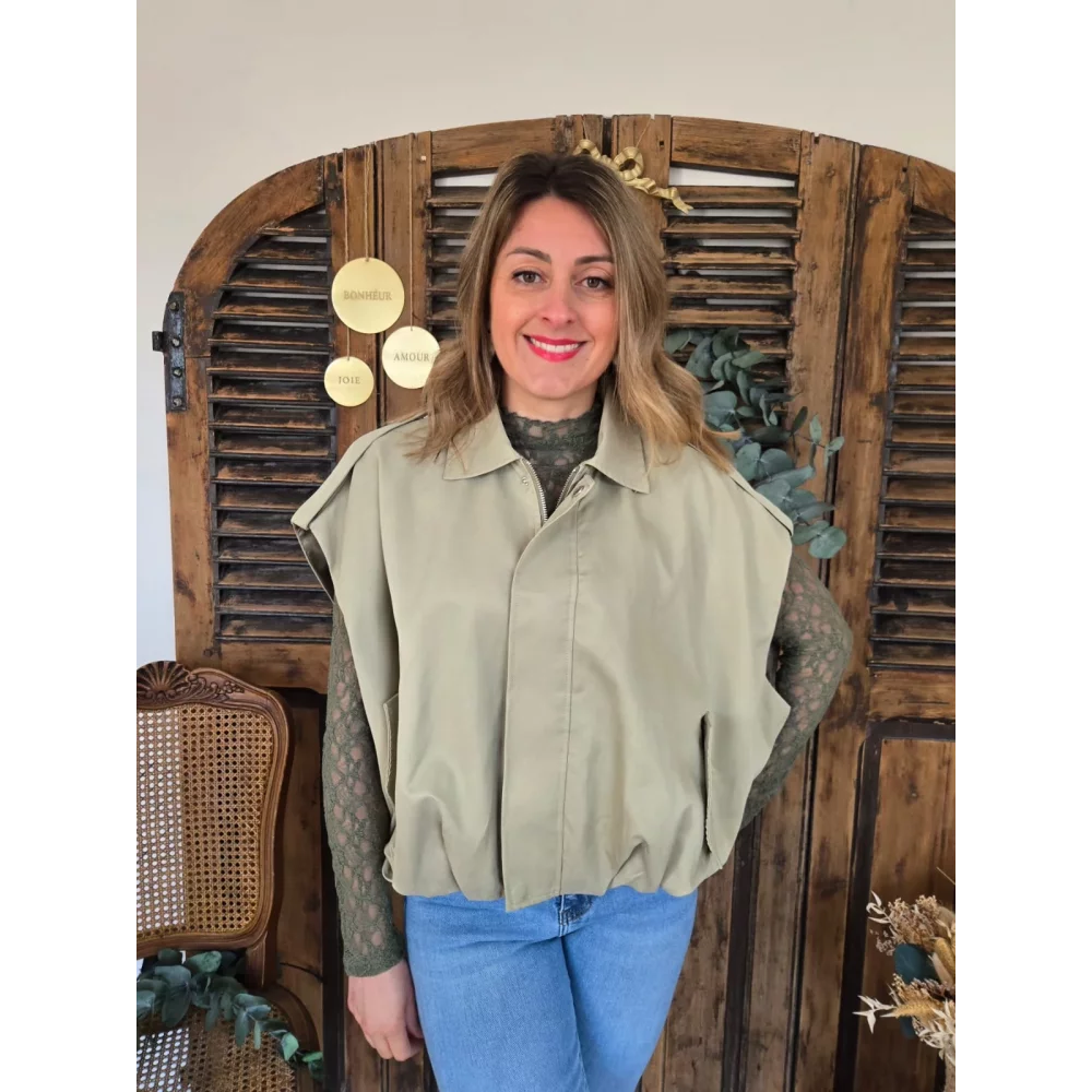 Blouson sans manches kaki Ferdinand