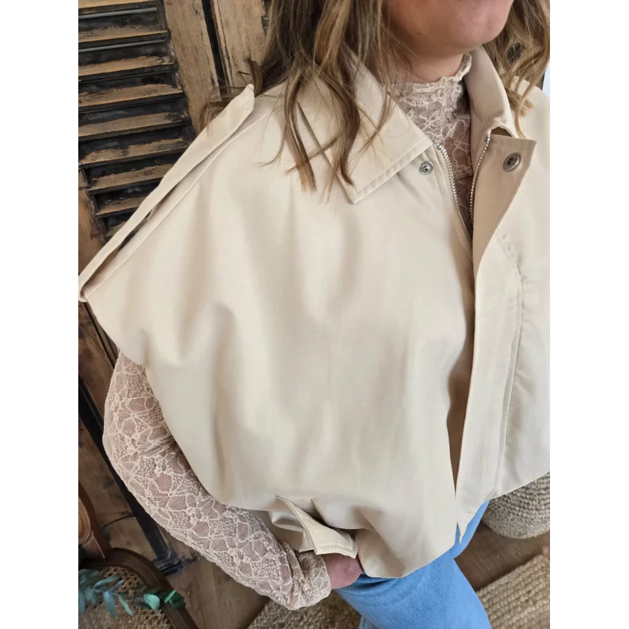 Blouson sans manches beige Ferdinand