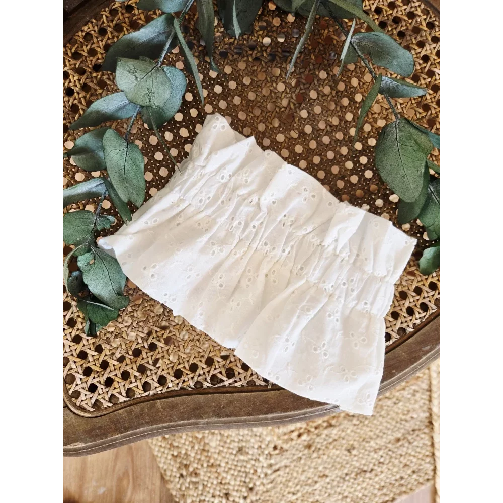 Col amovible dentelle blanc