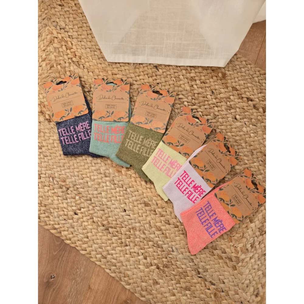 Chaussettes paillettes Telle Mere Telle Fille