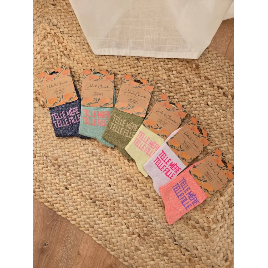 Chaussettes paillettes Telle Mere Telle Fille