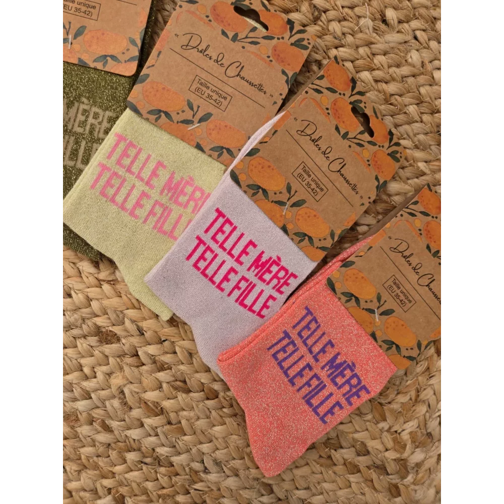 Chaussettes paillettes Telle Mere Telle Fille