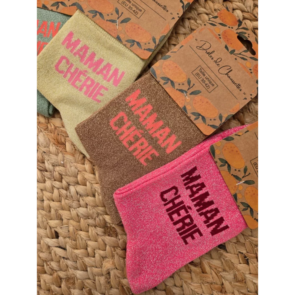 Chaussettes paillettes Maman Cherie