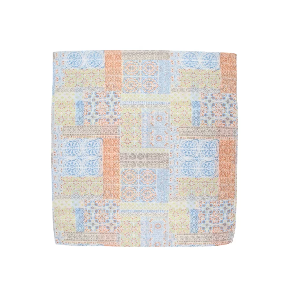 Foulard patchwork multicolore