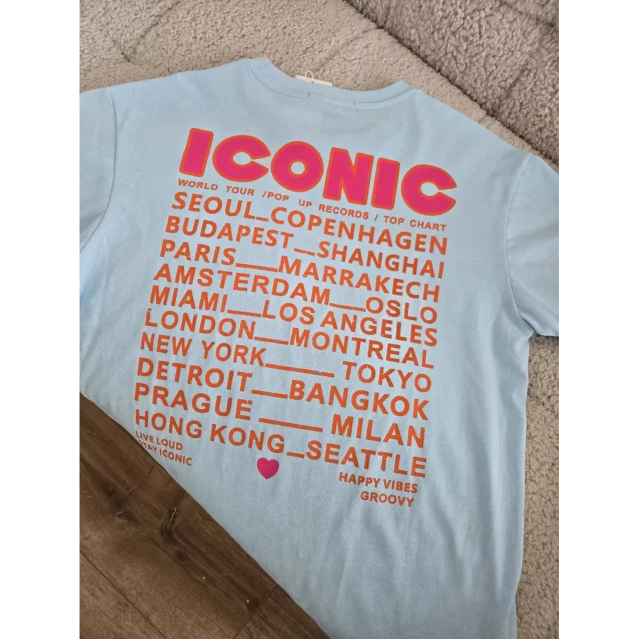 T-shirt Iconic bleu