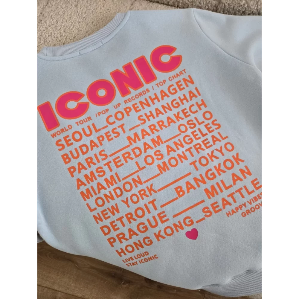 Sweat Iconic bleu ciel