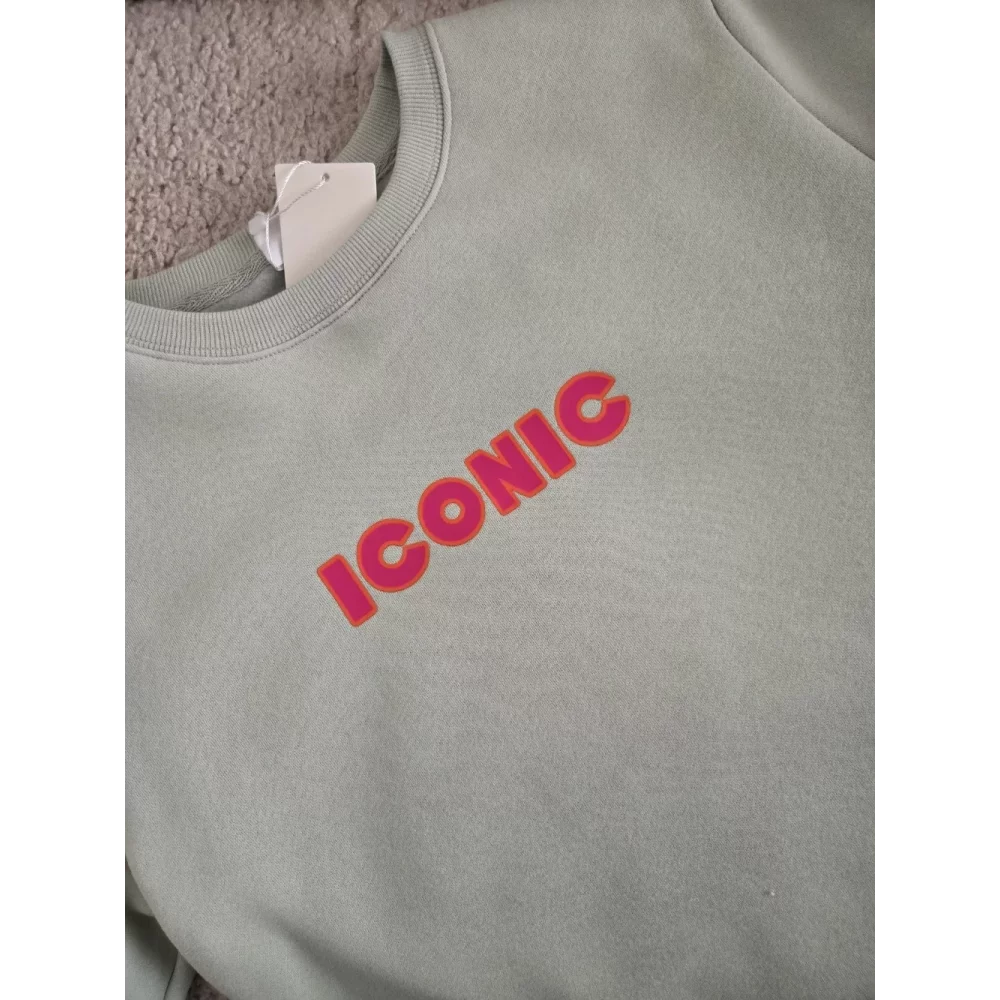 Sweat Iconic vert d'eau