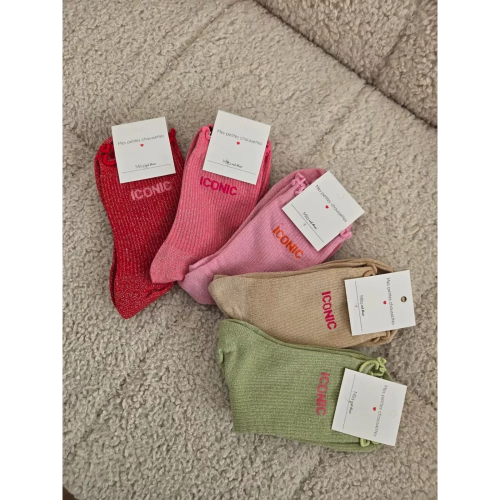 Chaussettes à paillettes ICONIC