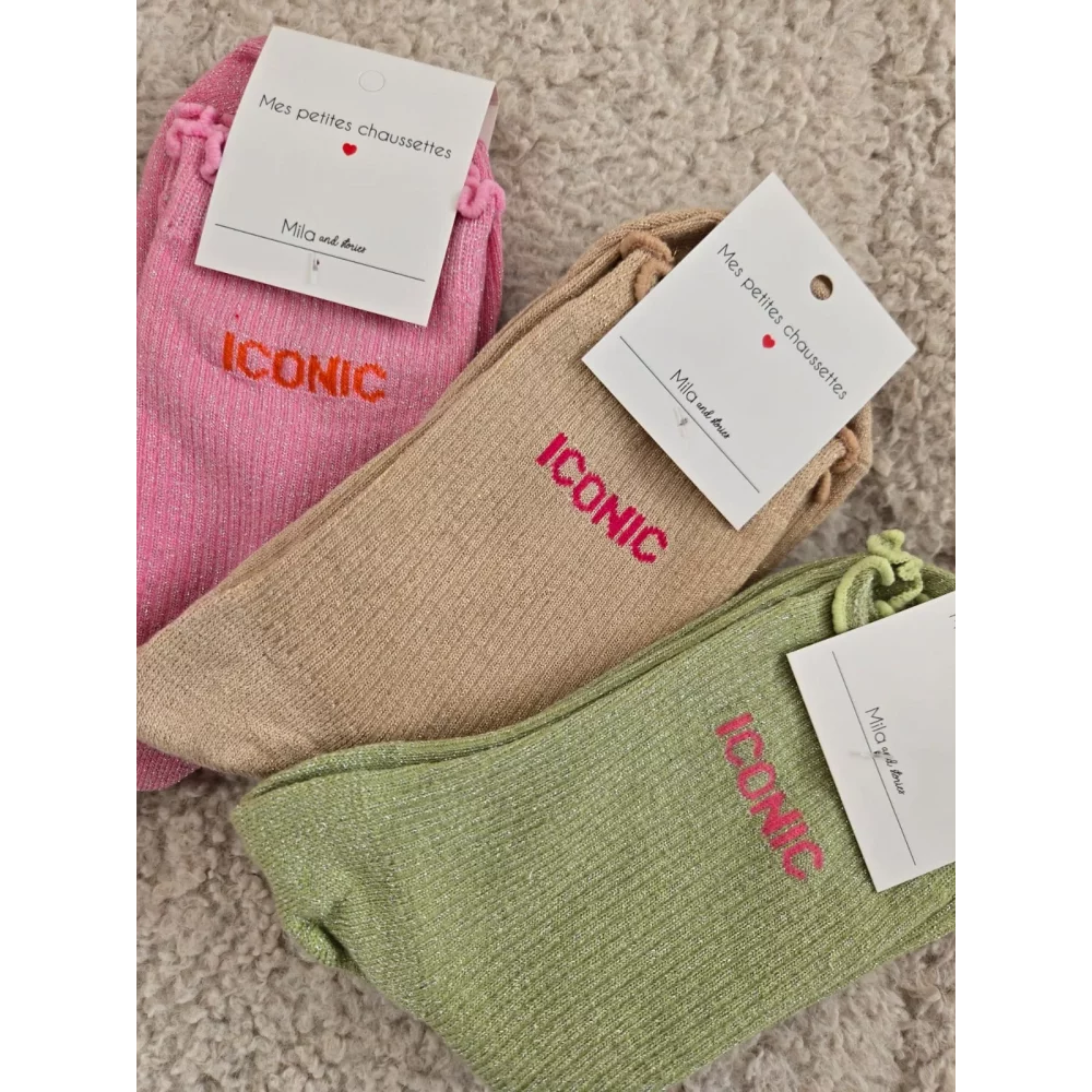 Chaussettes à paillettes ICONIC