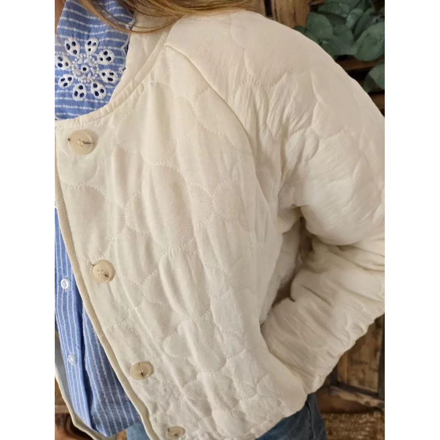 Blouson Lucy matelassé ecru