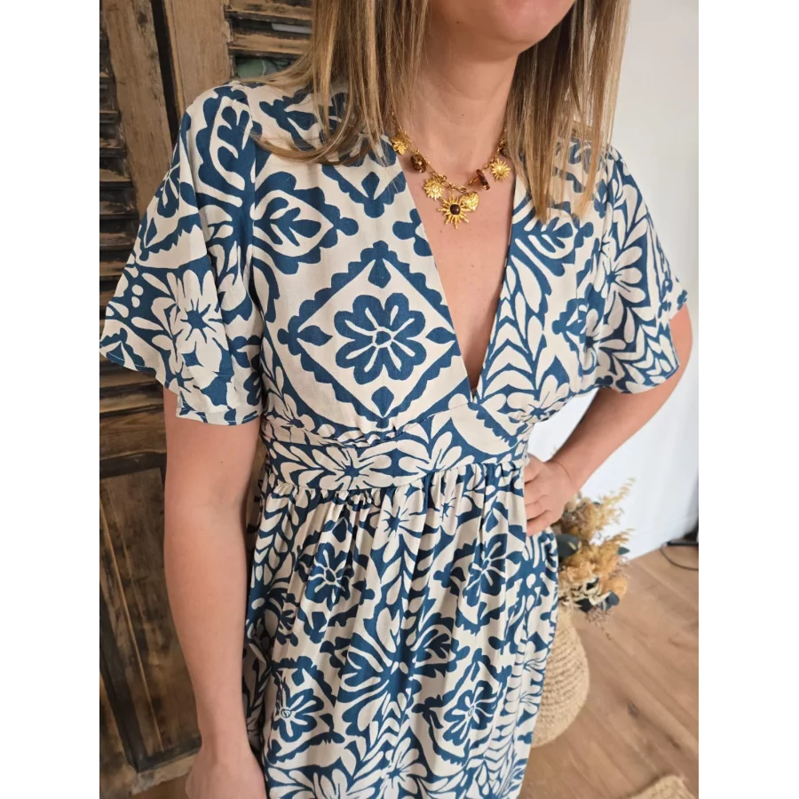 Robe Line longue bleu