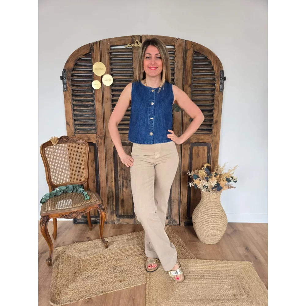 Jean Samuel wideleg taupe