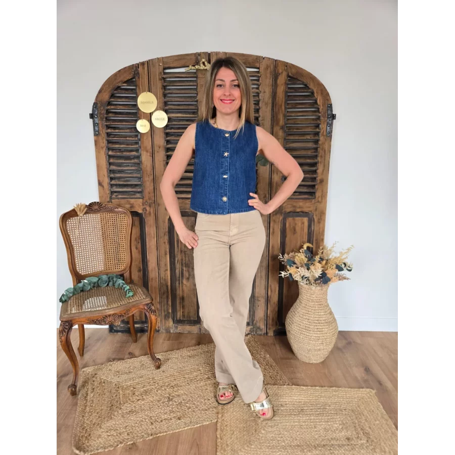 Jean Samuel wideleg taupe