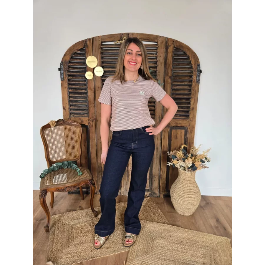 Jean Samuel wideleg bleu vintage