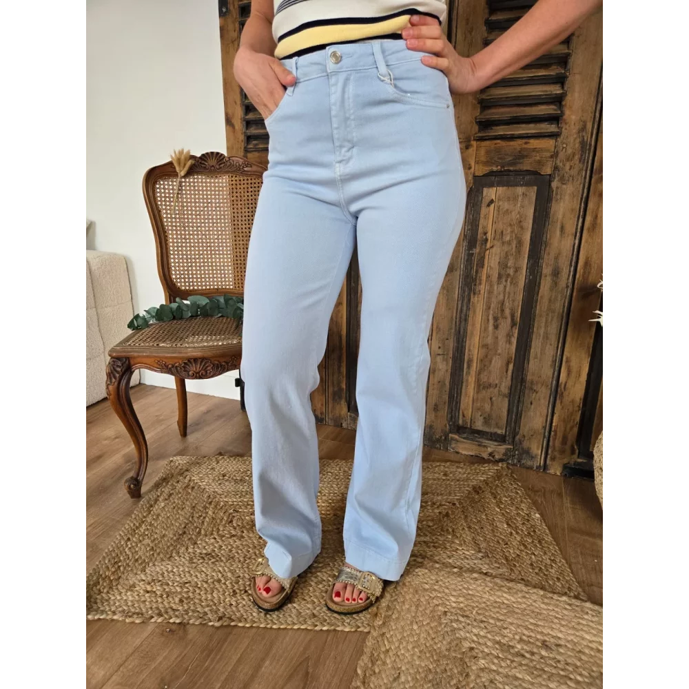 Jean Samuel wideleg bleu ciel