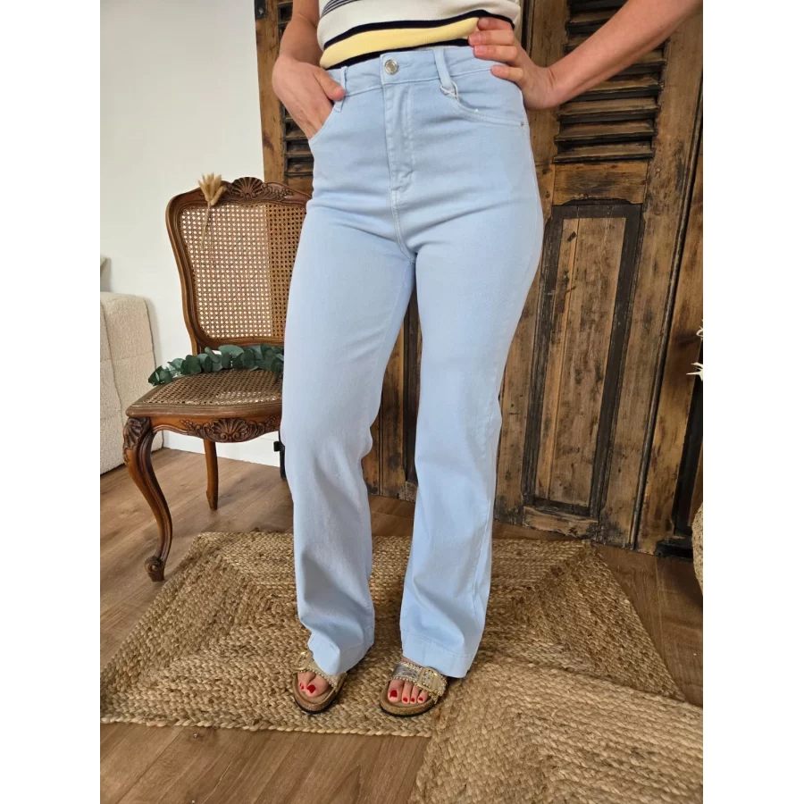 Jean Samuel wideleg bleu ciel