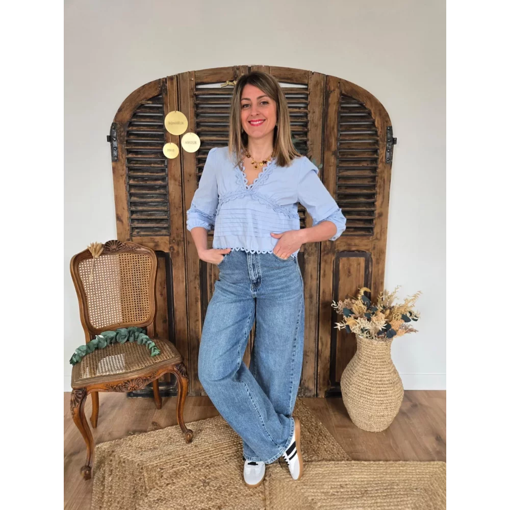 Jean balloon / barrel John bleu jean