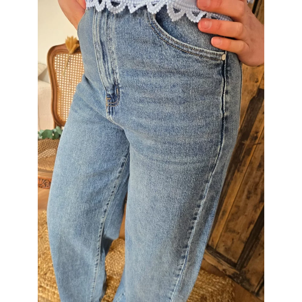 Jean balloon / barrel John bleu jean