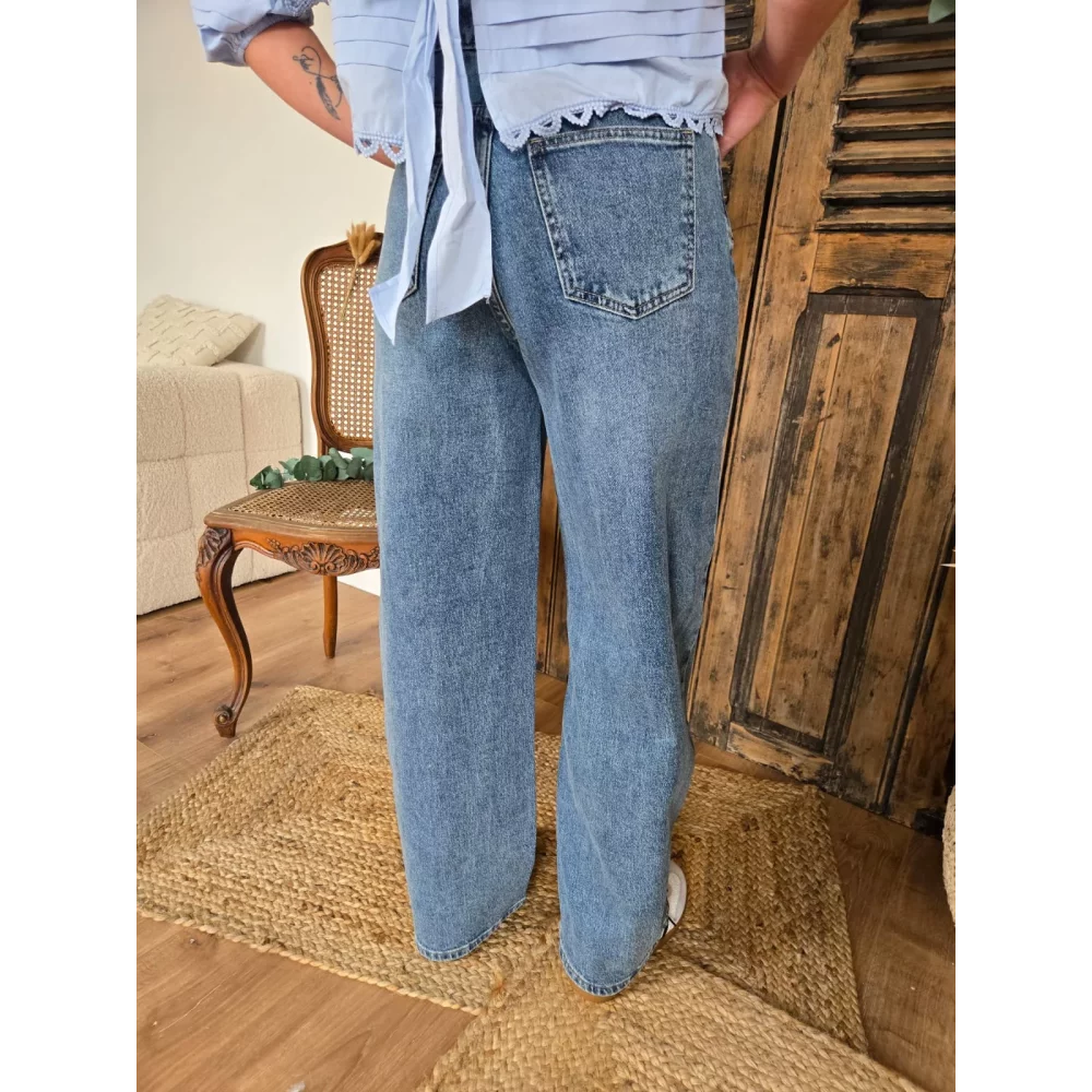 Jean balloon / barrel John bleu jean