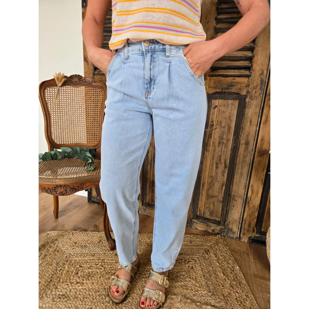 Jean Balloon / Barrel bleu delavé