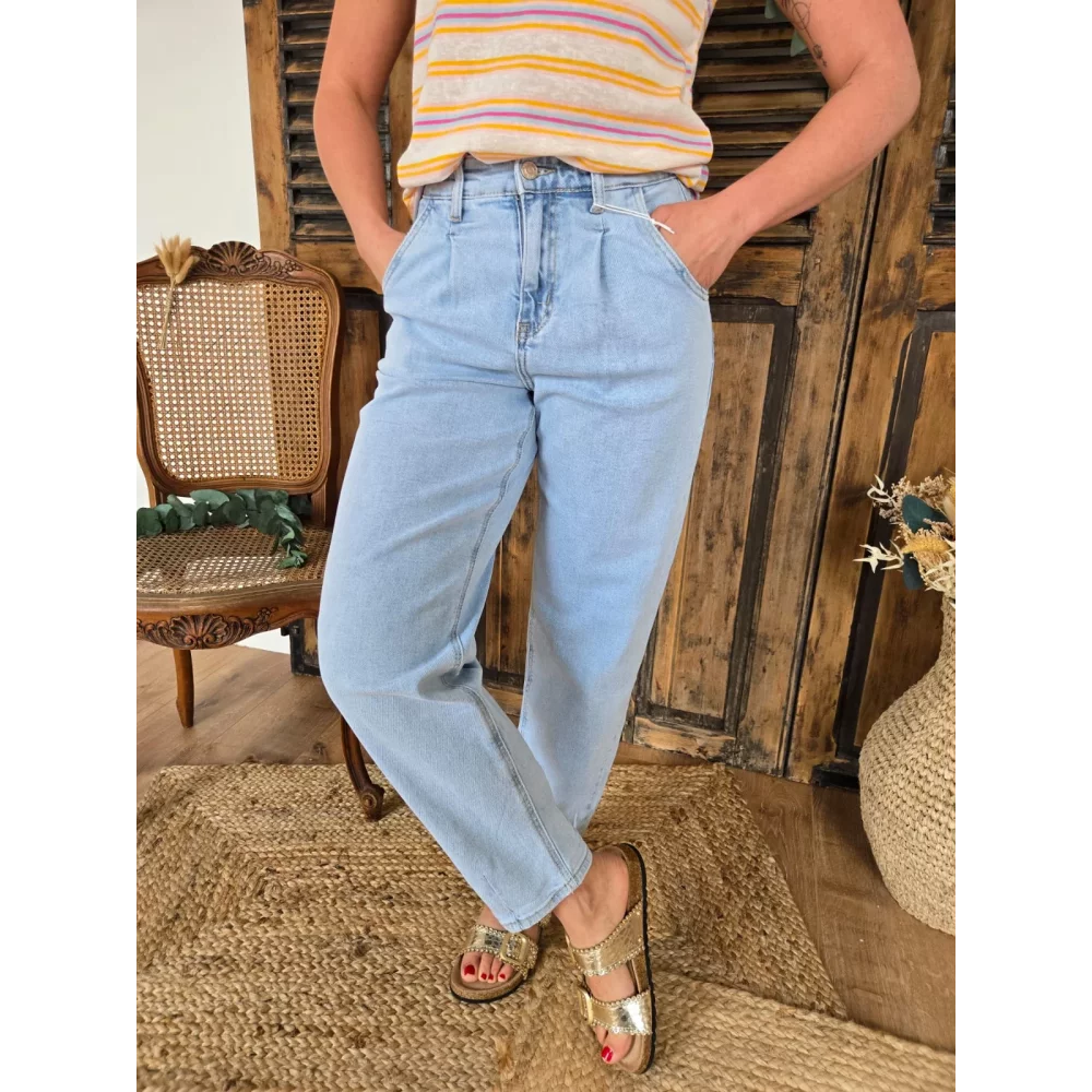 Jean Balloon / Barrel bleu delavé