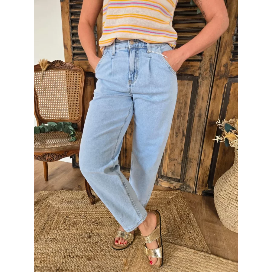 Jean Balloon / Barrel bleu delavé