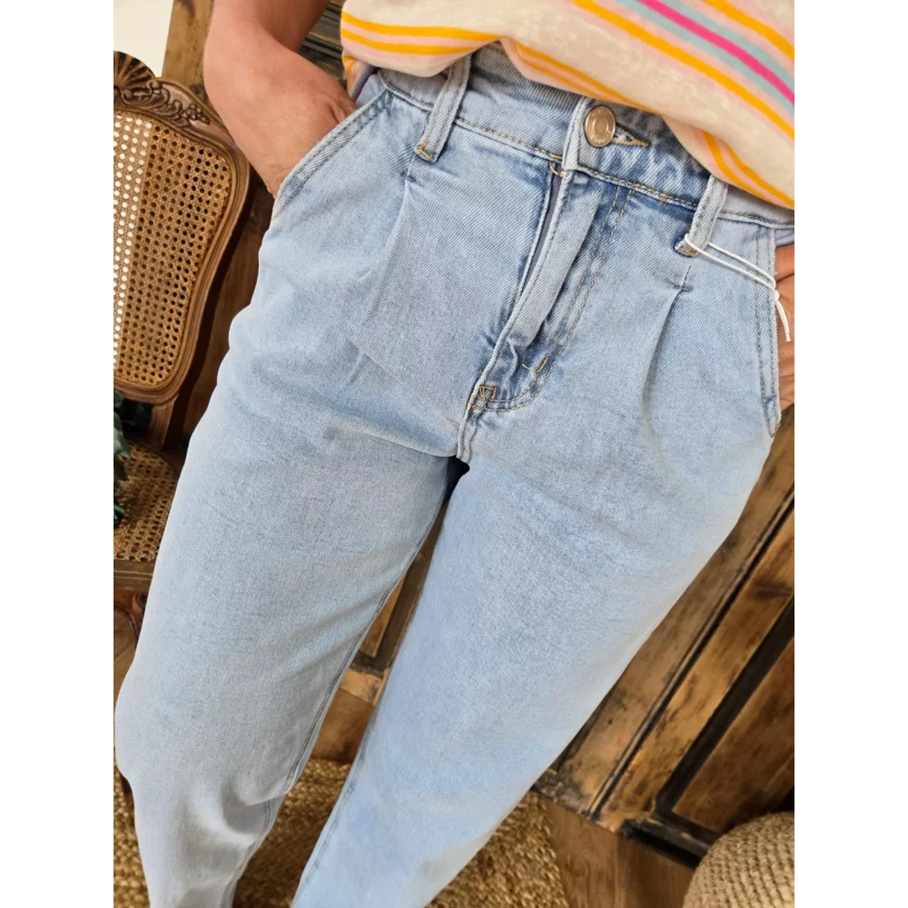 Jean Balloon / Barrel bleu delavé