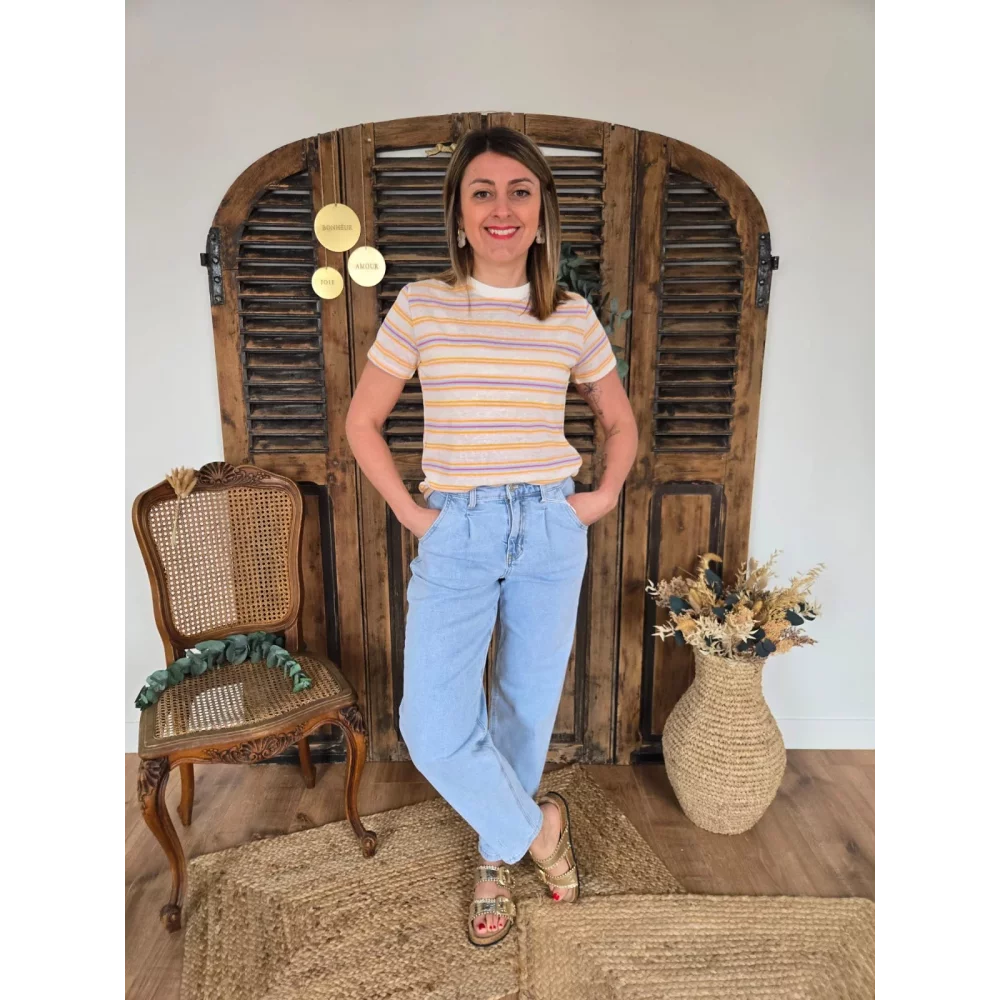 Jean Balloon / Barrel bleu delavé