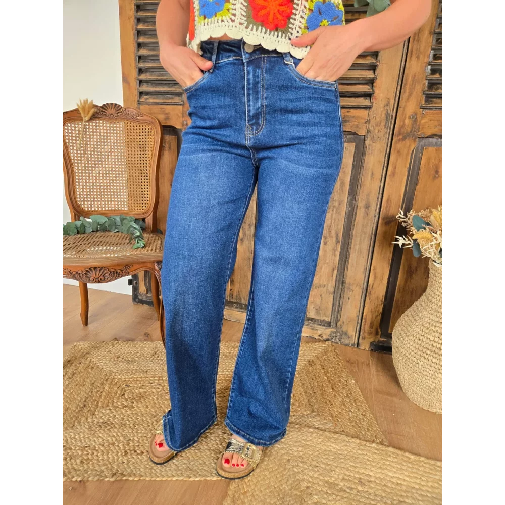 Jean wideleg Stan bleu stone