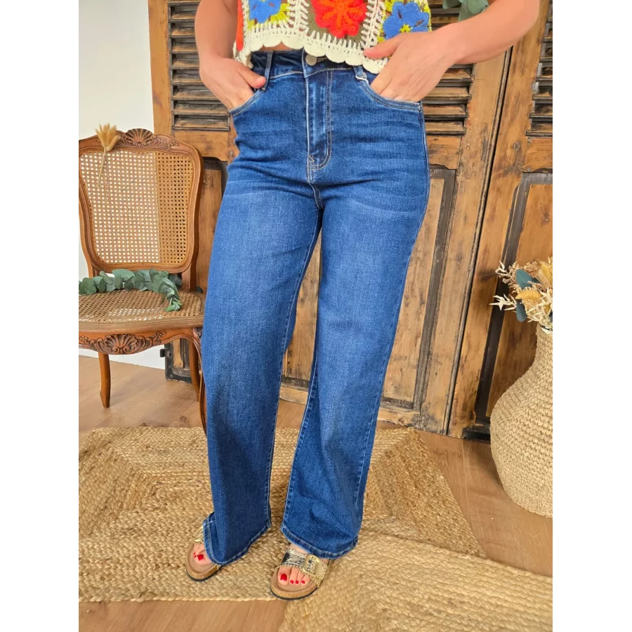 Jean wideleg Stan bleu stone