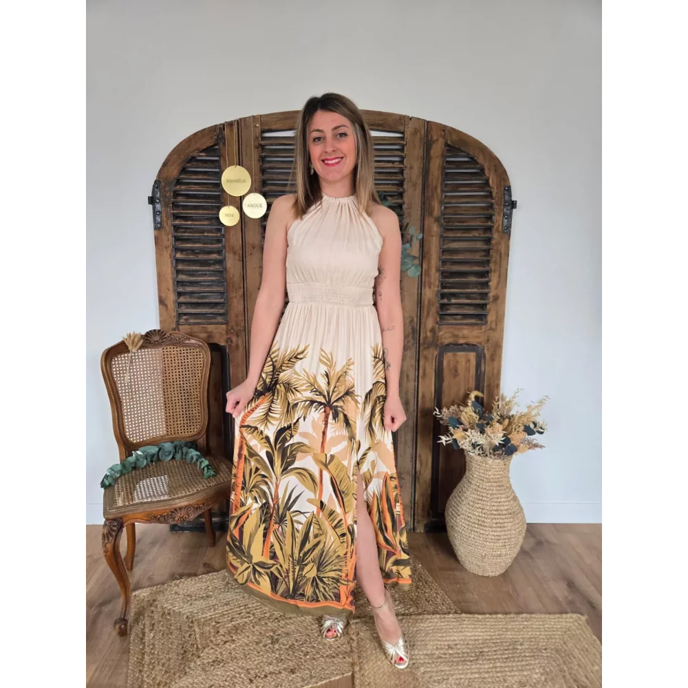 Robe longue Julia jungle