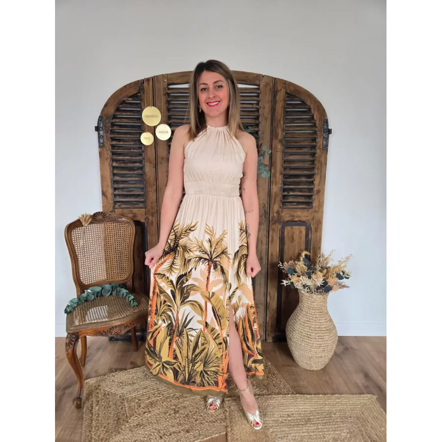 Robe longue Julia jungle